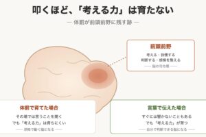 「叩くほど、考える力は育たない」