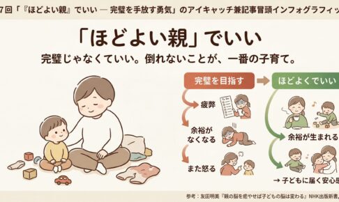 『ほどよい親』でいい ─ 完璧を手放す勇気